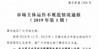 冀北电力市场主体运作不规范情况通报(2019年第1期)