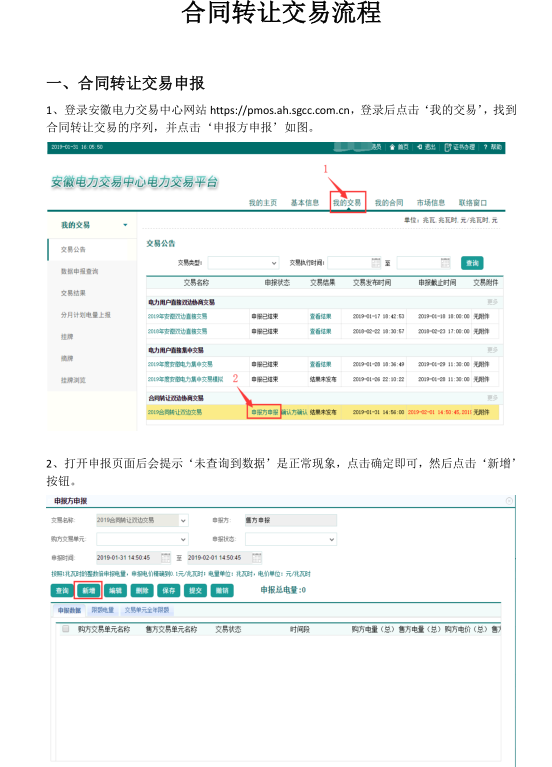 安徽2019年2月份电力直接交易合同转让交易2月15日开展（附交易流程）