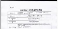 贵州公示九州能源（贵州）有限公司等3家市场主体注册信息变更申请