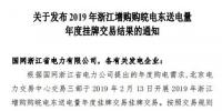 2019年浙江年度增购皖电跨省电能交易:成交电量50亿千瓦时