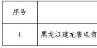  黑龙江公示黑龙江建龙售电有限公司1家售电公司（第十四批）