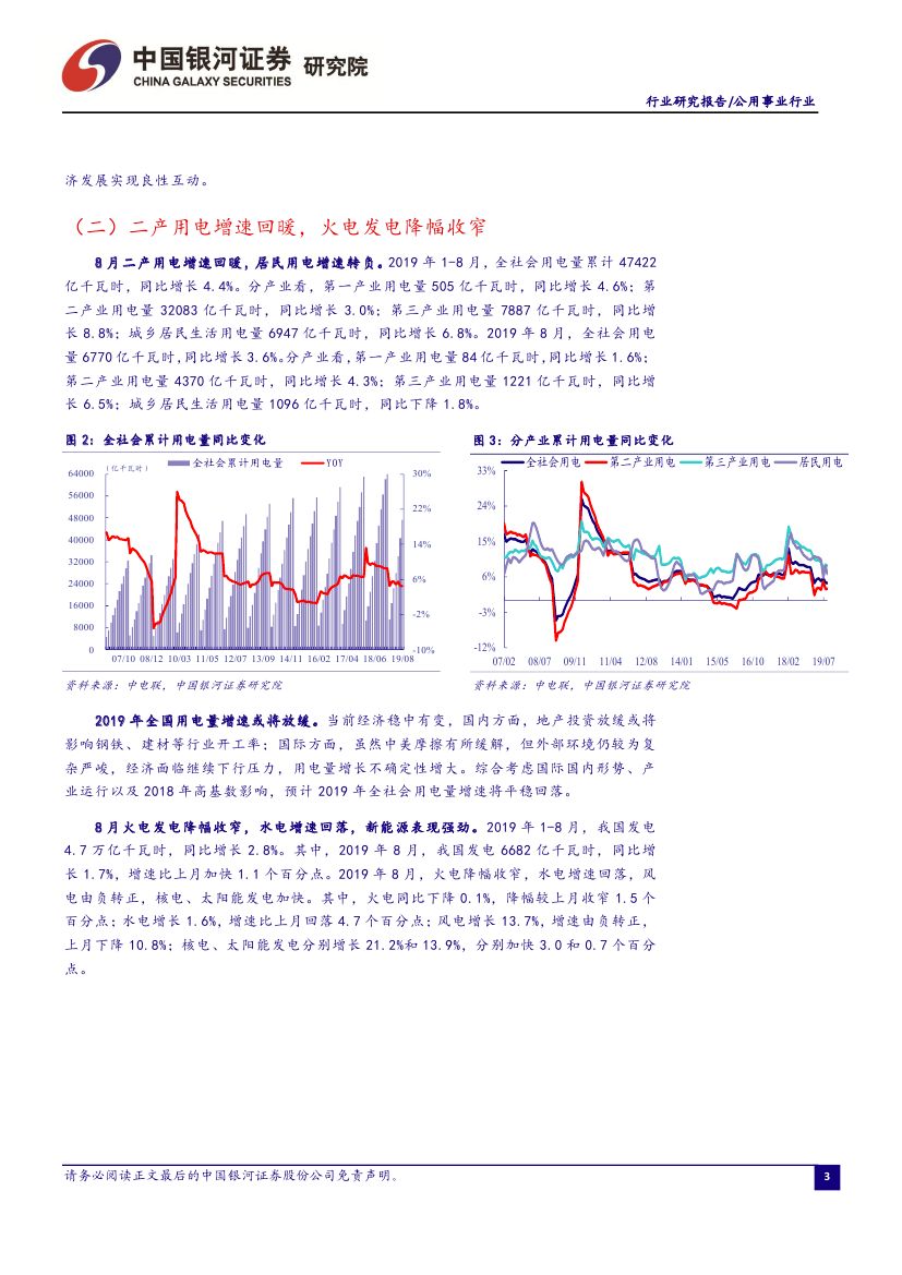 9月电力市场化交易活跃 火电发电降幅收窄