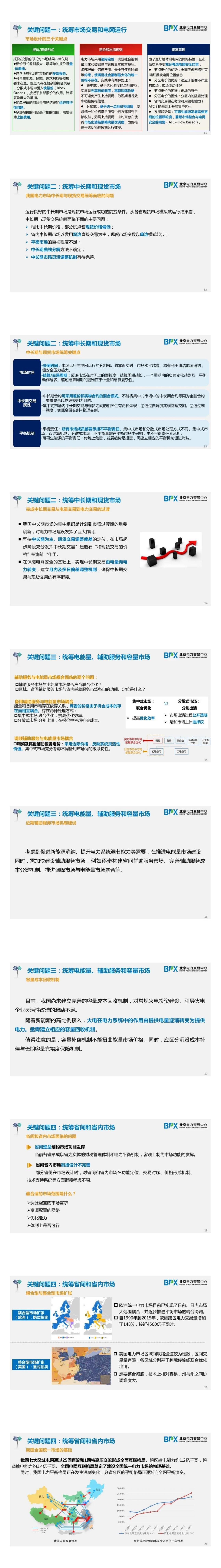 PPT｜我国电力市场建设现状及设计的关键问题