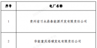 重庆市统调燃煤及燃气发电企业目录
