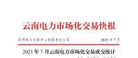云南电力市场化交易快报（2023年7月）
