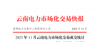 云南电力市场化交易快报（2023年11月）